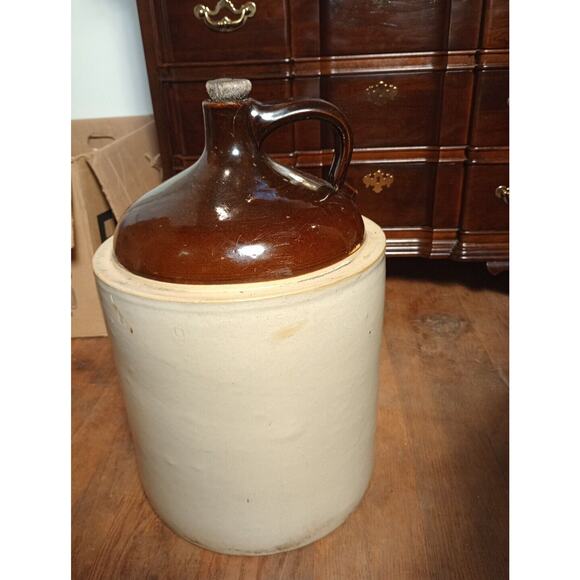 Vintage #5 Western Stoneware Monmouth Illinois Jug Circa - 1920s - 1930s - Picture 2 of 12